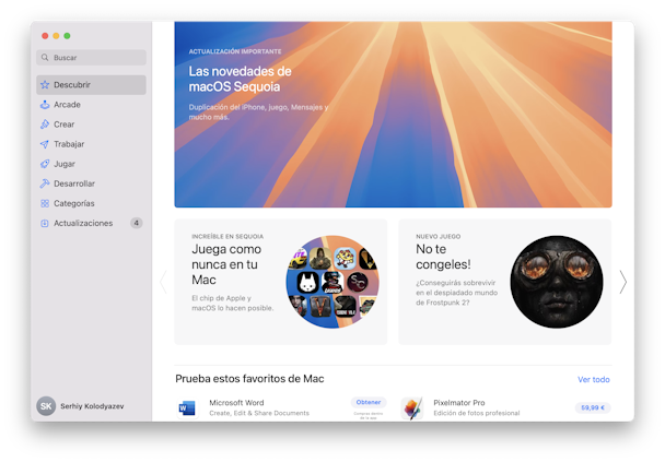 sistema app store intro