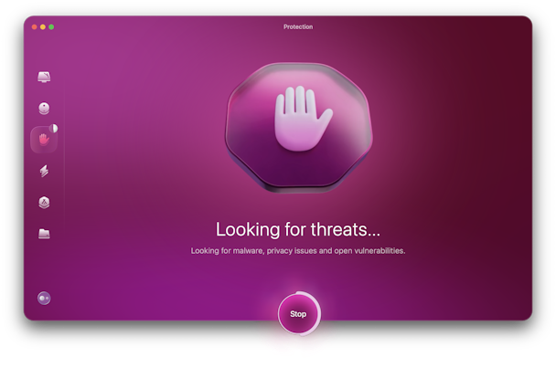 Malware scan in process