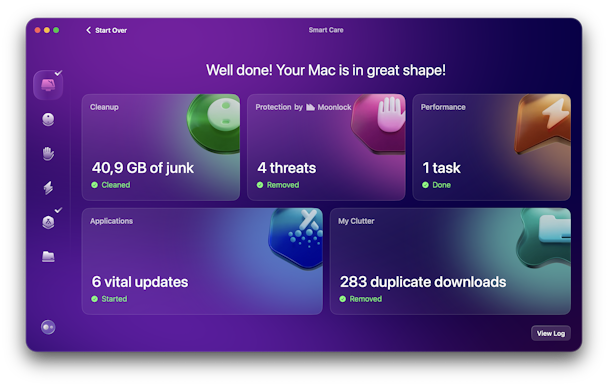 CleanMyMac - Smart Scan cleanup complete