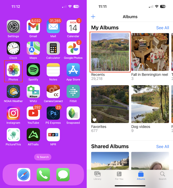 How to find downloads on iPhone